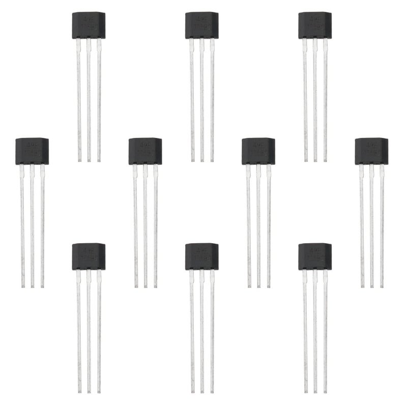 ZCZQC Linear Hall Effect Sensors ZCZQC 10PCS 49E OH49E SS49E S49E TO-92 3 Pins Linear Hall Effect Sensor Element Switches Magnetic Detector for Electric Vehicle Motor Repair  - Image 1