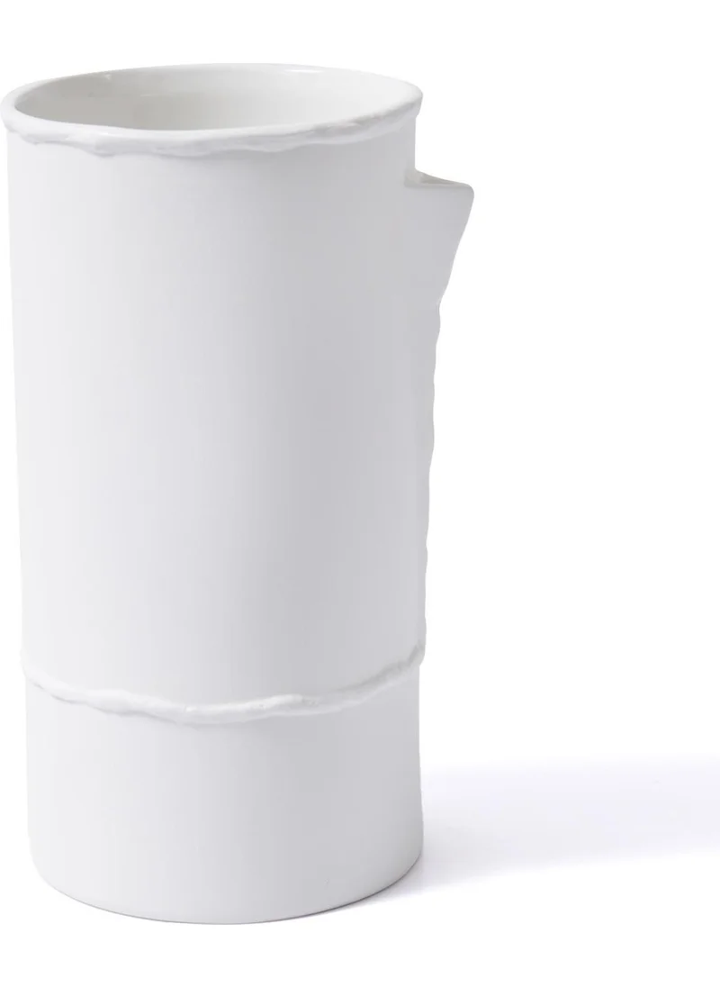 The Mia Licia Ceramic Vase White 19X16X31 cm