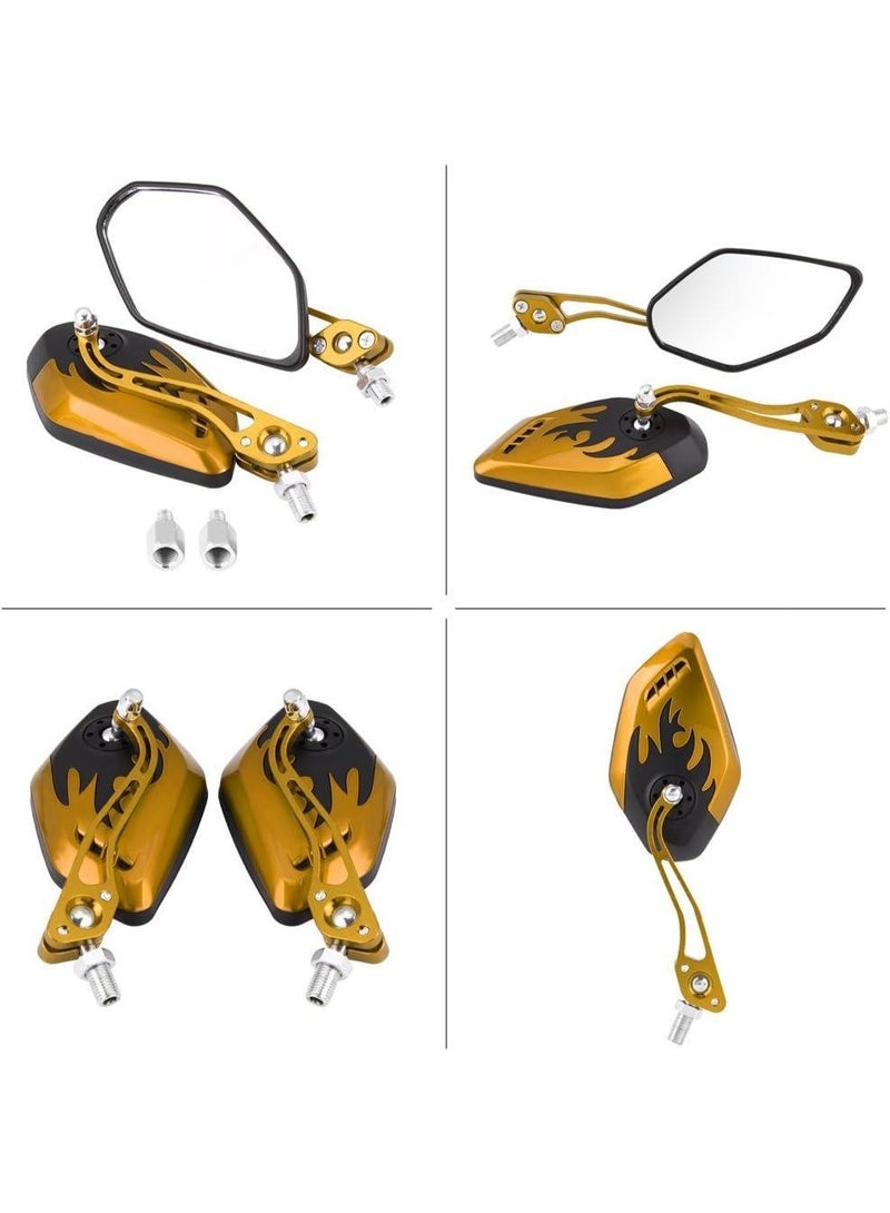 مجموعة مرايا الرؤية الخلفية للدراجات النارية، اختيار عشوائي للألوان - Image 5