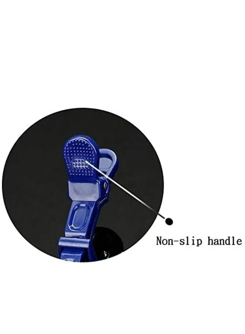 6 قطع من مشابك الشعر بتصميم تمساح لتصفيف الشعر وتقسيمه بأسنان واسعة ومضادة للانزلاق (أسود) - Image 4