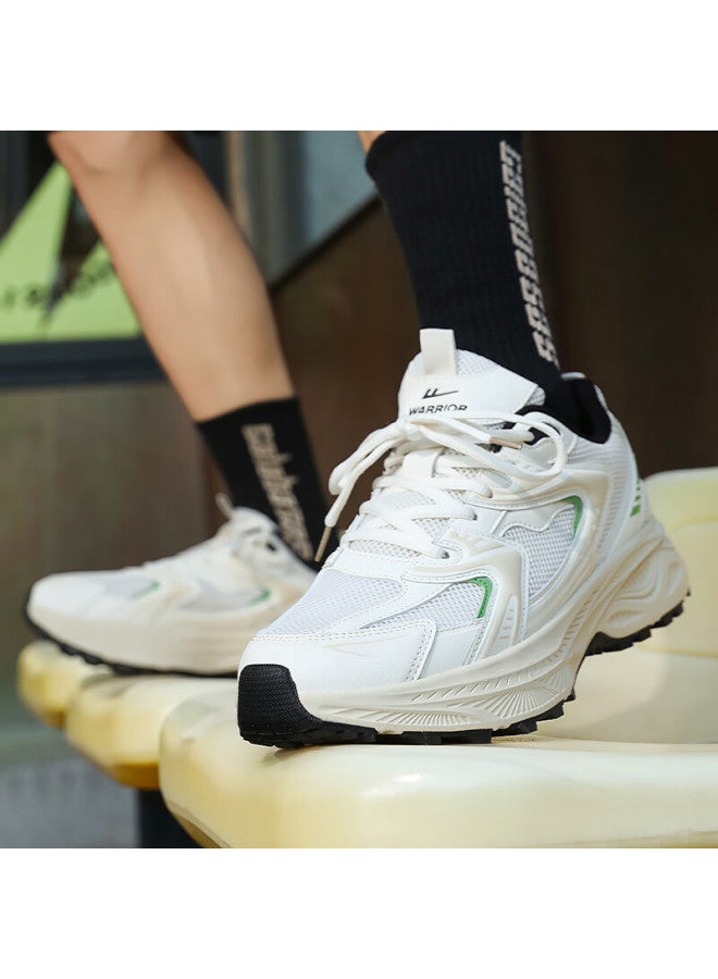 Pull Back Warrior Men's Mesh Sports Shoes Autumn New Dad Shoes Casual Shoes Wxym655 Beige Green Size 40 - Image 3