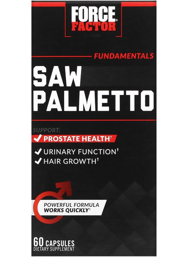 Force Factor Fundamentals Saw Palmetto 60 Capsules