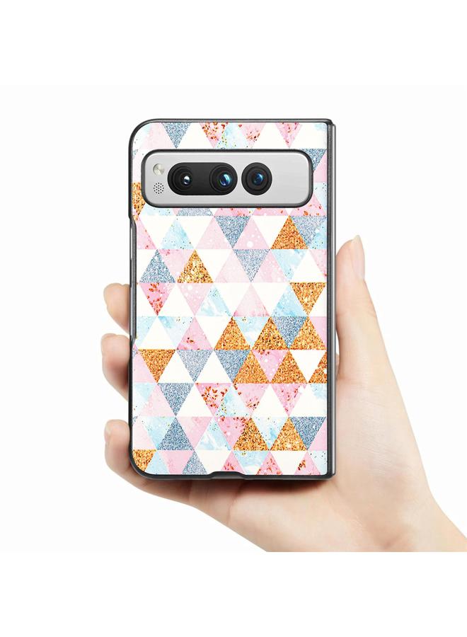 S-TOP Case For Google Pixel Fold Colored Drawing Leather Skin Back Cover Phone Case - Image 3