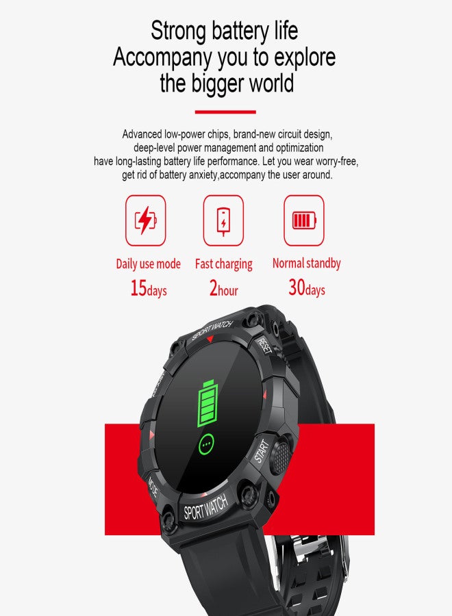 FD68 Fashion Intelligent Sport Watch High Definition Digital Display IP67 Waterproof Heart Rate Sleeping Monitor Multifunctional BT Sport Watch - Image 4