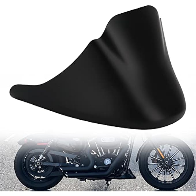 VG MOTO Motorcycle Front Spoiler Chin Fairing Lower Mudguard Air Dam Matte Black Cover with Mounting Bracket Replacement for Harley Sportster Iron XL 883 XL1200 2004-2014 - Image 1