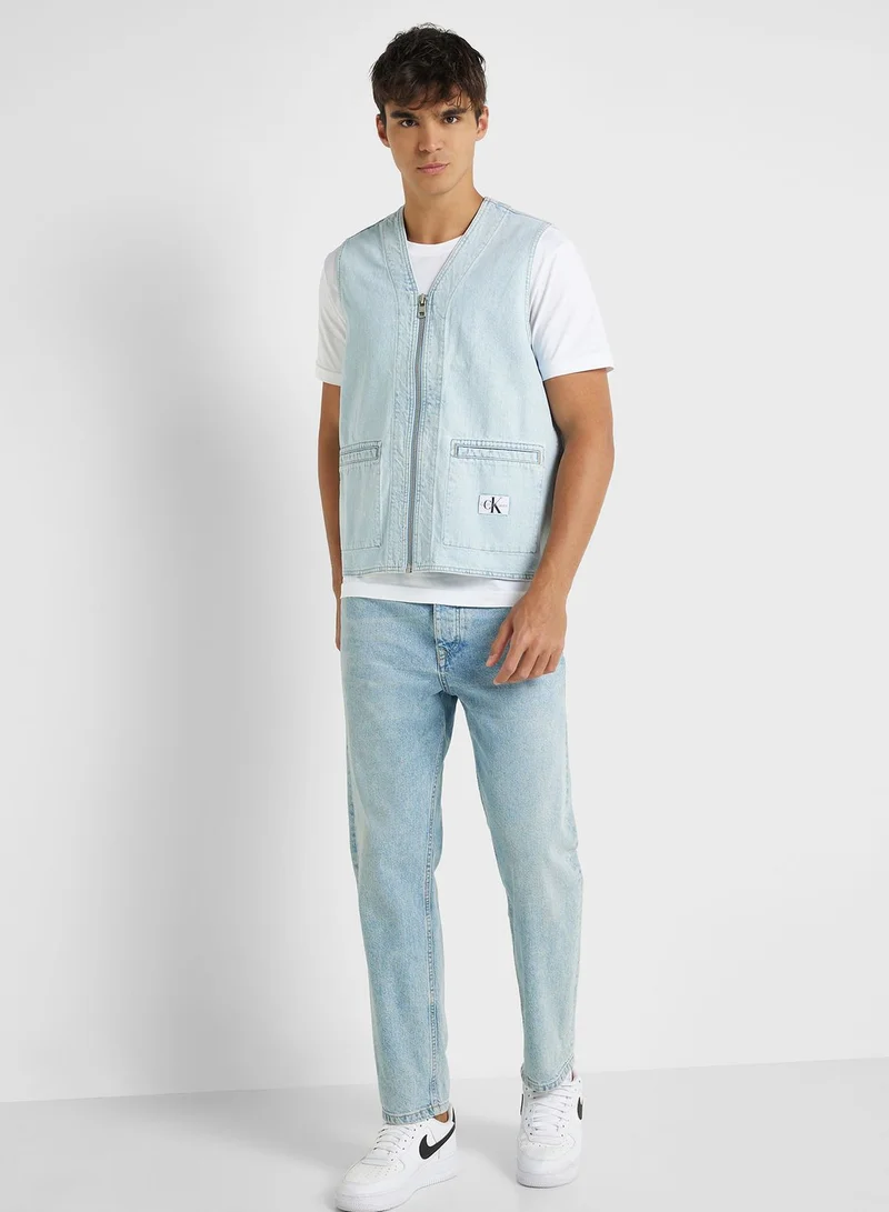 Calvin Klein Jeans Logo Denim Vest