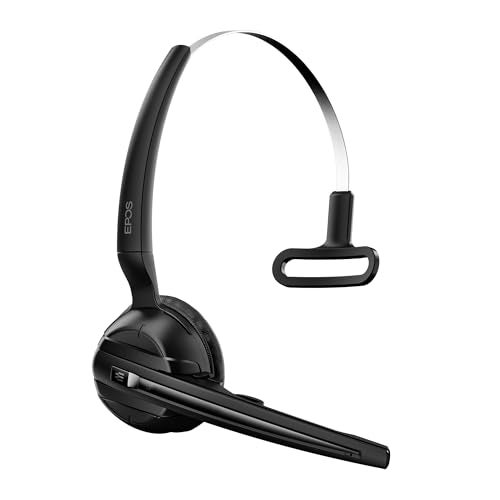 EPOS Impact D 10 Phone II - Wireless DECT Mono Ear Convertible Headset for Connection to a Desk Phone, Black - Image 1