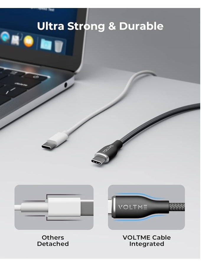 VOLTME - 30W iPhone 16 Pro Charger Cable & Wall Charger, [Revo 30W GaN] USB-C Power Adapter with PPS & PD 3.0, Type-C Plug Fast Charger with 60W USB Cable for iPhone 16 Pro Max/16 Pro/16 Plus/15 Pro/15 Plus, Compatible with MacBook Air, iPad, AirPods, Samsung, Xiaomi, OnePlus & More, High-Speed Charging Accessory - Image 1