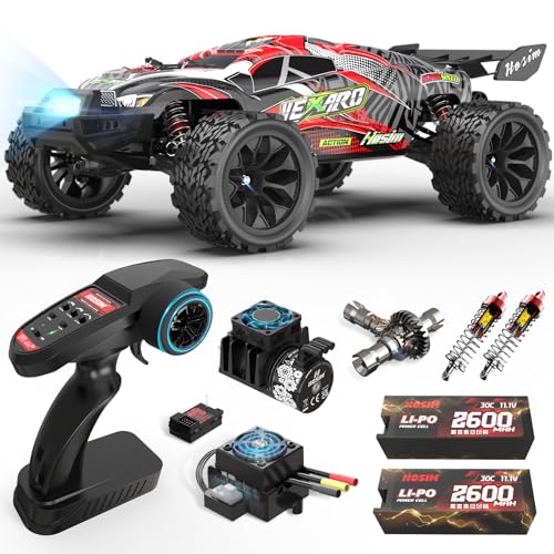 Hosim Mini 18 Brushless RC Cars for Adults VEXARO MAX 50MPH High Speed Rc Trucks Fast 4X4 Remote Control Car All Terrain RC Truggy Waterproof Off Road Hobby Large Monster Truck with 3S Battery - Image 1