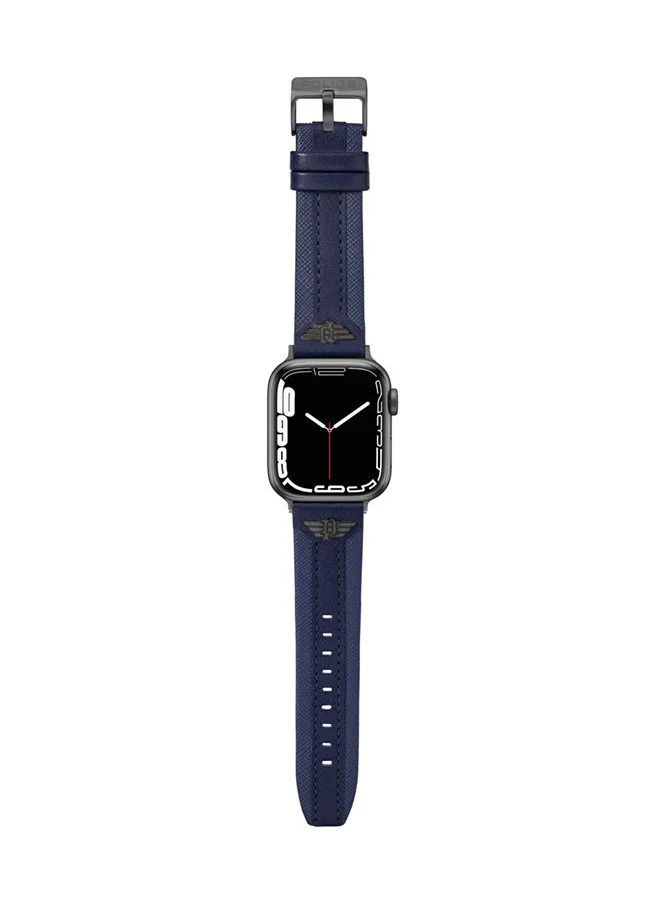 بوليس Wings Blue Leather Watch Straps