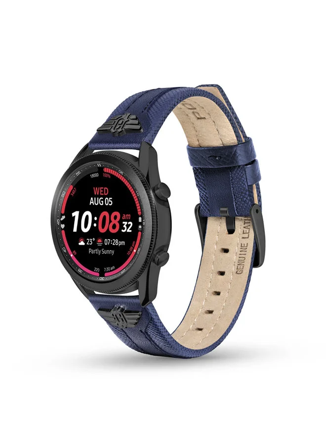 بوليس Wings Blue Leather Watch Straps