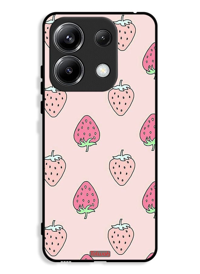 Tolwak Xiaomi Poco M6 Pro 4G Protective Case Cover Strawberry Icon - Image 1