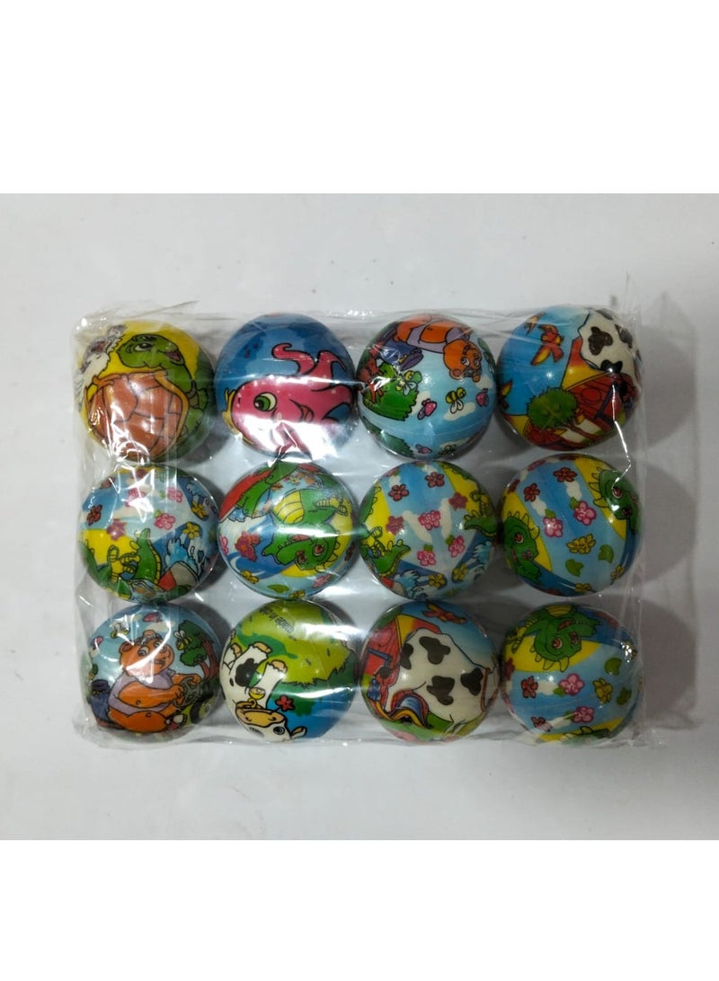 Soft Sponge Stress Relief Balls Set - 12 Pieces - Image 1