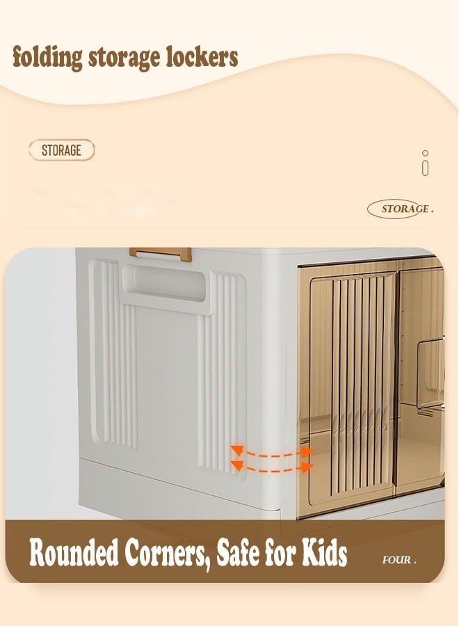NKX Convenient Assembly-Free  Storage Cabinet for Household Snacks, Toys, Clothes, and Book  - Image 4