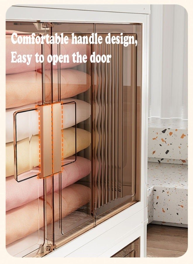 NKX Convenient Assembly-Free  Storage Cabinet for Household Snacks, Toys, Clothes, and Book  - Image 5