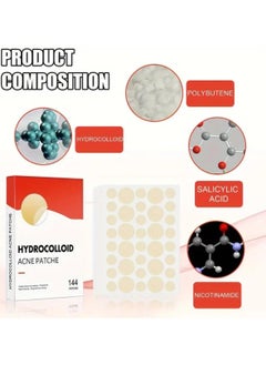 EELHOE 144 Patches Hydrocolloid Acne Patch, Invisible Makeup Closed Acne Patch,  Net Waterproof Breathable Acne Muscle Repair Patch, Effective for Blackheads, Whiteheads, and Closed Comedones  - Image 5