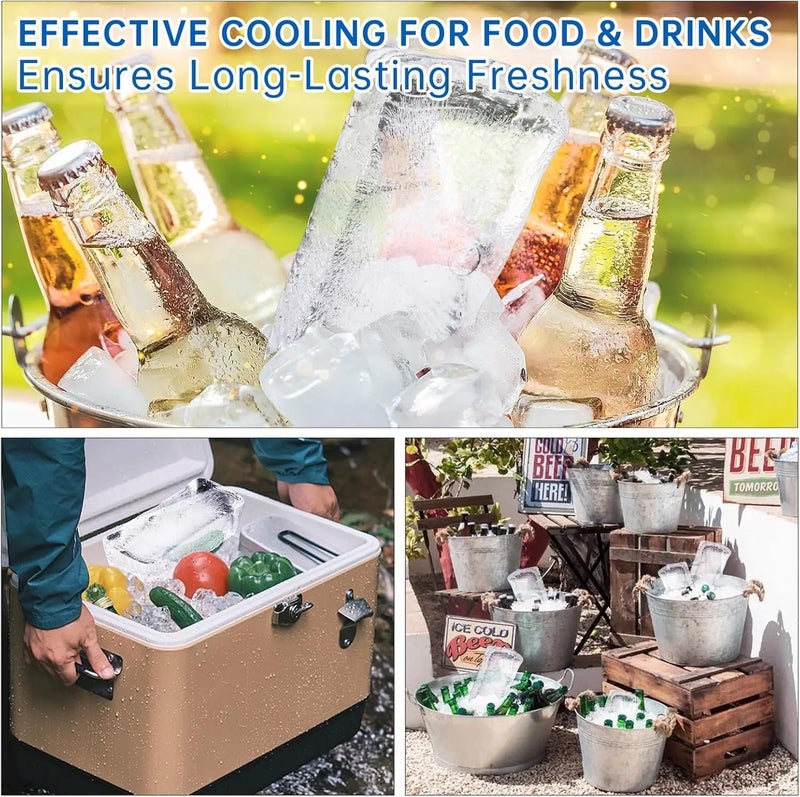 3-Pack Extra Large Silicone Ice Cube Molds Reusable Giant Ice Brick Maker Food Grade Silicone Baking Bread Mold Kitchen Accessories - Image 5