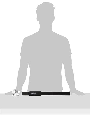 Harbinger 20500 Big Grip No-Slip Nylon Lifting Straps With Duragrip  Padded  21.5""  Black - Image 5