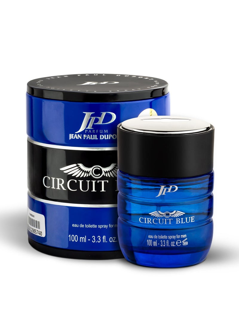 Jean Paul Dupont - Circuit Red Eau de Toilette For Men 100ml +Jean Paul Dupont Circuit Blue Eau de Toilette For Men 100ml (Combo Pack) - Image 1