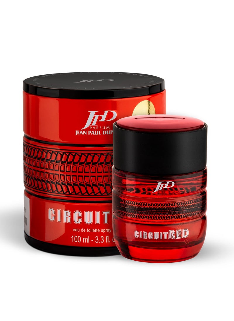 Jean Paul Dupont - Circuit Red Eau de Toilette For Men 100ml +Jean Paul Dupont Circuit Blue Eau de Toilette For Men 100ml (Combo Pack) - Image 1