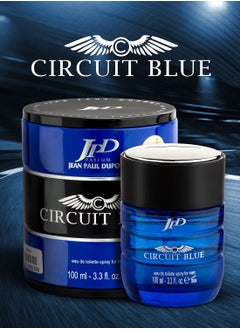 Jean Paul Dupont Circuit Red Eau de Toilette For Men 100ml +Jean Paul Dupont Circuit Blue Eau de Toilette For Men 100ml (Combo Pack)  - Image 4