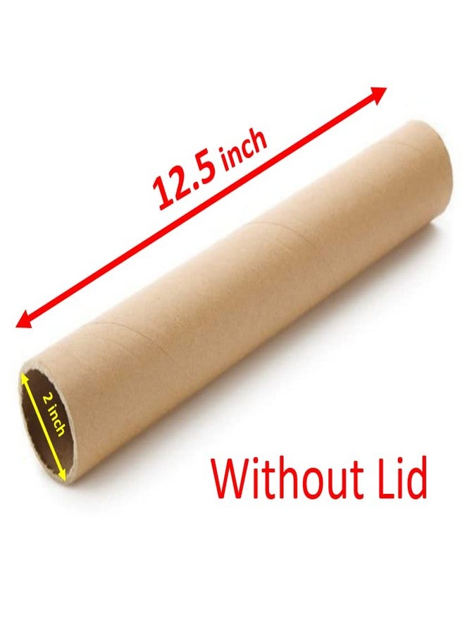 BlackDreams� Cardboard Mailing tube Ideal for Shipping, Art and Craft, DIY, Packing 12.5 Inch(32cm) Long and 2 Inch inner Diameter(Without lids) (5) - Image 2