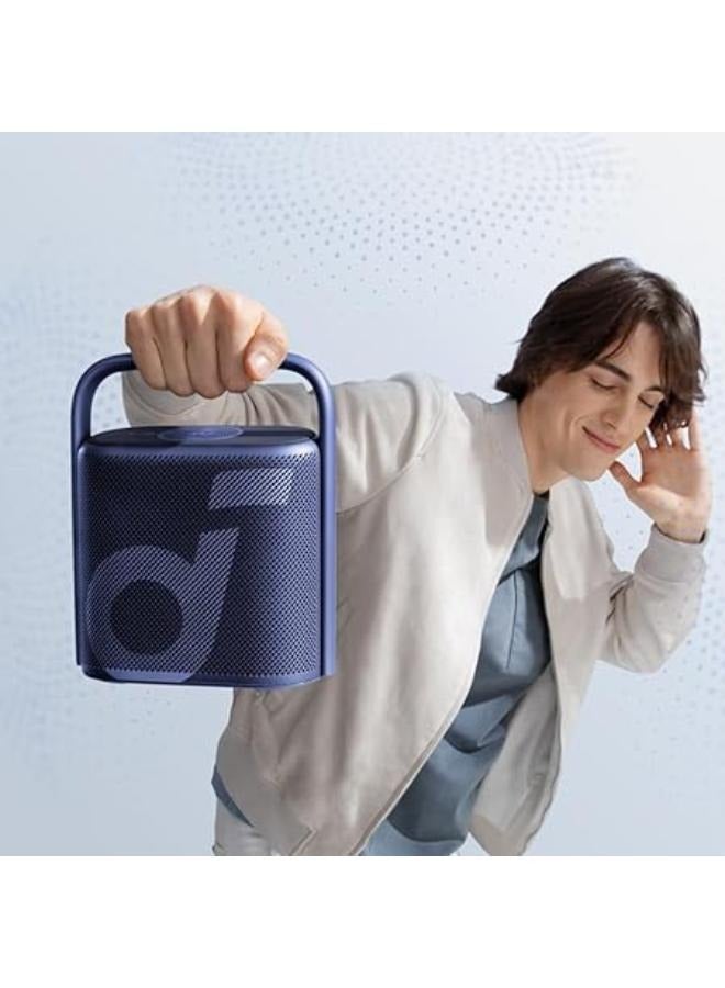Soundcore Motion X500 Portable Bluetooth Speaker, Wireless Speaker with Immersive Spatial Audio, Wireless Hi-Res Sound with 3X Detail, 3-Channel Audio, and an Upward Firing Driver with Ambient Light blue - Image 2