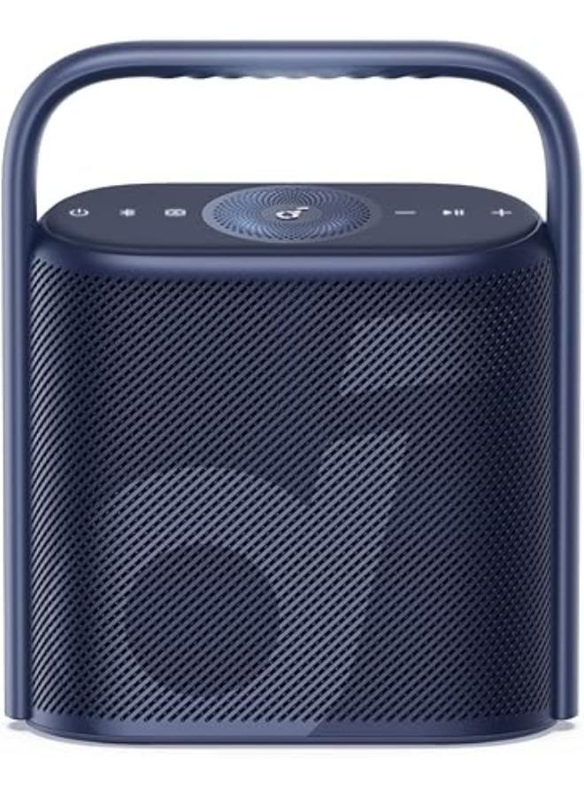 Soundcore Motion X500 Portable Bluetooth Speaker, Wireless Speaker with Immersive Spatial Audio, Wireless Hi-Res Sound with 3X Detail, 3-Channel Audio, and an Upward Firing Driver with Ambient Light blue
