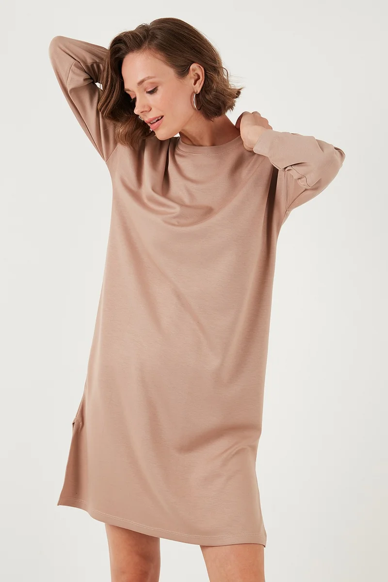 Lela Modest Oysho Fabric Relaxed Fit Slit Tunic Women's Tunic 5865878