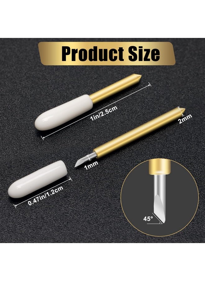 لوكسيف شفرة ذات رأس رفيع ممتازة 20P، شفرة ذات رأس رفيع Luxiv لشفرة القطع Cricut Explore Air 1/2/3، شفرات بديلة لـ Cricut Maker، Maker 3 لقطع الورق المقوى الرقيق، والفينيل، والملصقات، والأفلام (20)  - Image 2