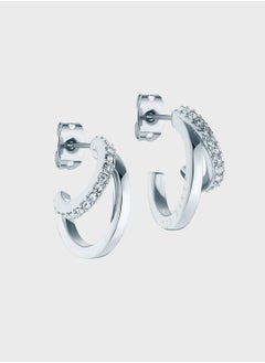 Ted Baker Helias Crystal Double Hoop Crystal Earrings  - Image 1
