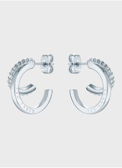 Ted Baker Helias Crystal Double Hoop Crystal Earrings  - Image 2