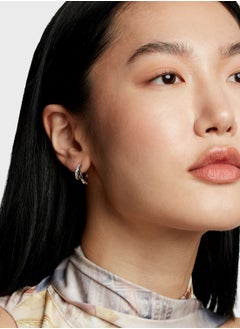 Ted Baker Helias Crystal Double Hoop Crystal Earrings  - Image 3