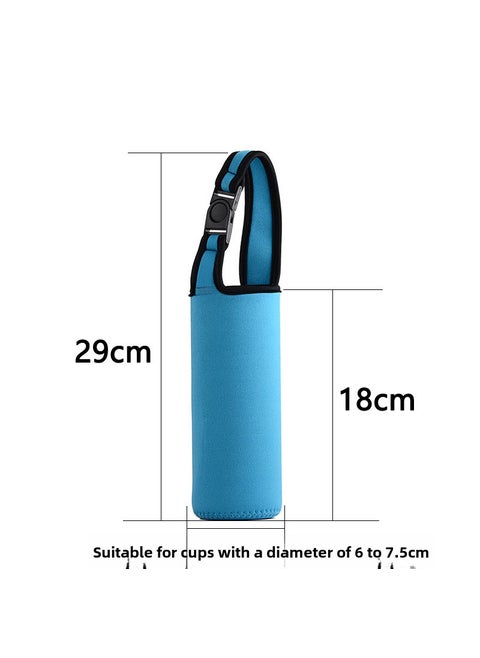 Insulated Child Cup Sleeve Neoprene Anti-Scald sky blue