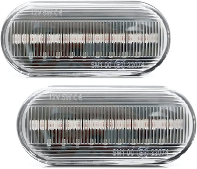 QASULER Amber Smoke Side Marker Turn Signal Lights - Image 1