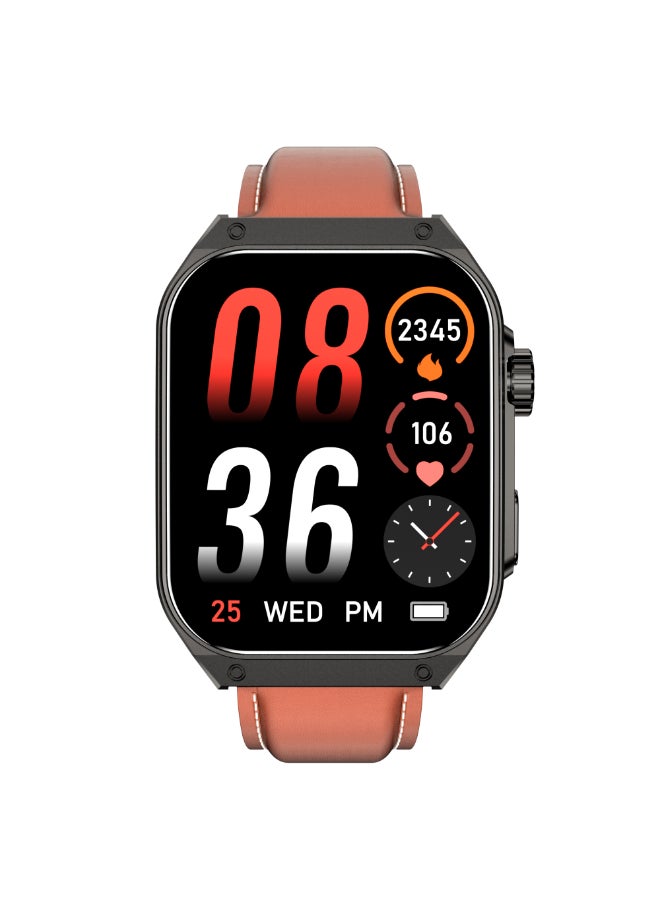 KENNETH SCOTT Unisex Silicone & Leather Smart Watch KCRV9-XSBBE - 40.8 mm  - Image 1