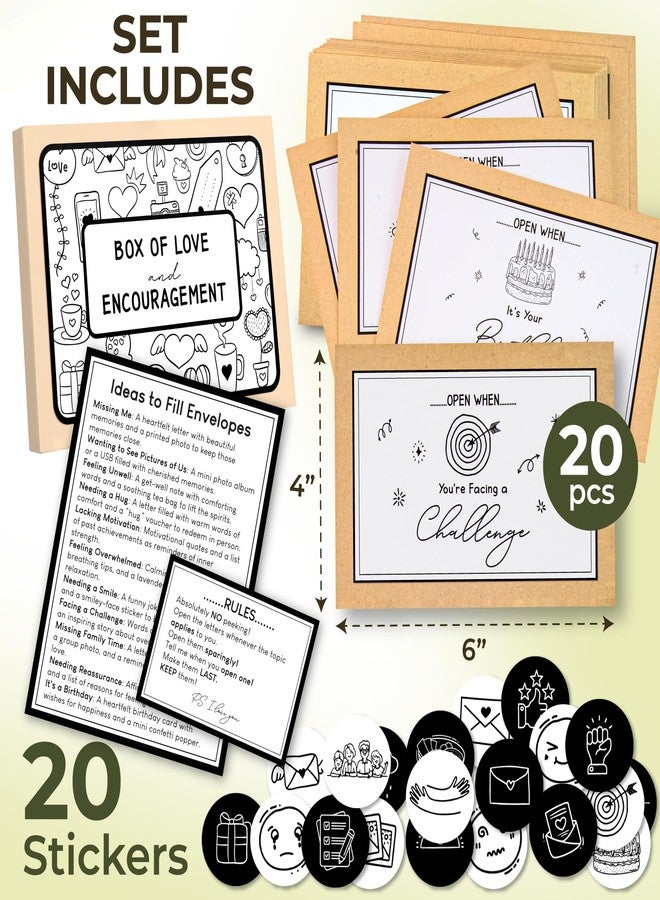 STOFINITY Open When Envelopes For College Student - High School Graduation Gift Card Book 2025, Open When Letters For Boyfriend, Colleges Survival Kit Going To College Gifts For Her, Him, Daughter - Image 2