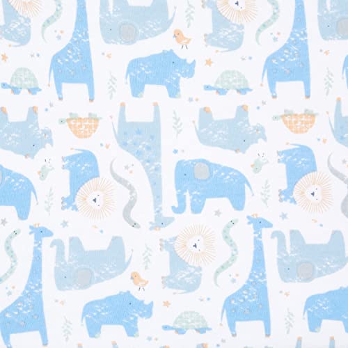HALO 100% Cotton Sleepsack Swaddle, 3-Way Adjustable Wearable Blanket, TOG 1.5, Blue Safari, Small, 3-6 Months - Image 4