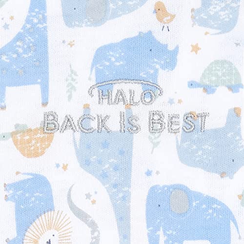 HALO 100% Cotton Sleepsack Swaddle, 3-Way Adjustable Wearable Blanket, TOG 1.5, Blue Safari, Small, 3-6 Months - Image 3