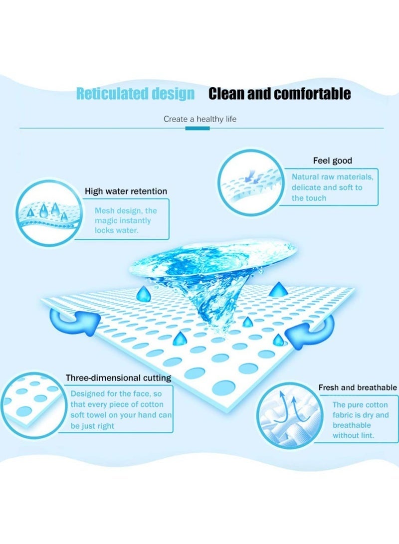 100 Pcs Disposable Compressed Towels, Portable Compressed Travel Towel, Cotton Disposable Towels, Absorbent Hand Tuc Pills for Outdoor Camping Travel - Image 4