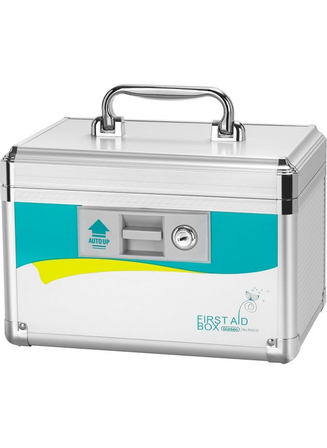 GLOSEN - Medicine Lock Box, Medication Lock Box,Locking Medicine Box, Security Lock Boxes【Small 10X6.7X6.7 Inch】,First Aid Key Safe Box,Lock Box For Medication - Image 1