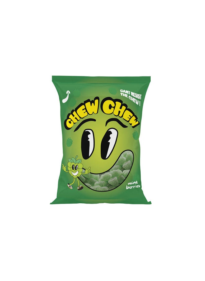 CHEW CHEW - Jelly Candy Mint berries Gummy Vegan - 30 grams - Image 1