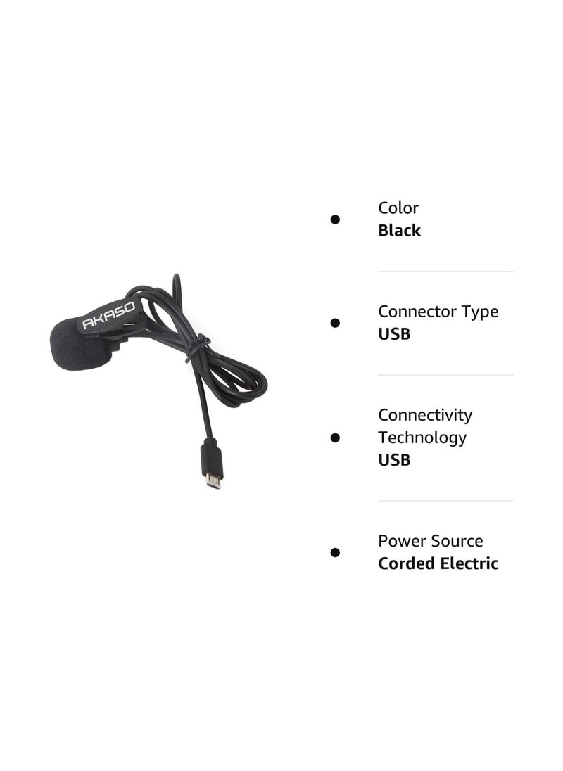 أكاسو ميكروفون لكاميرا أكاسو أكشن (منفذ USB صغير)  - Image 4