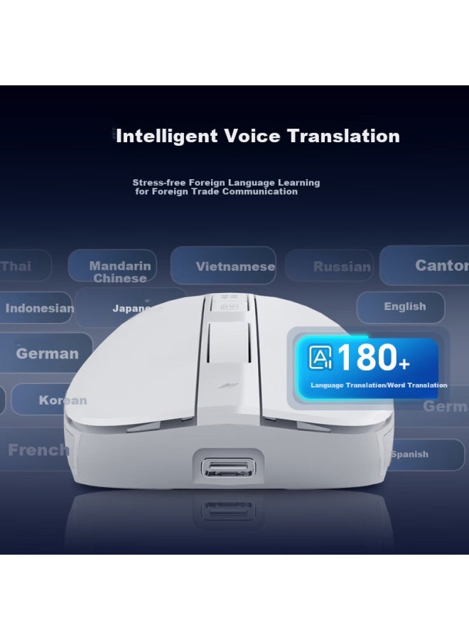 Xingji Tencent Hybrid Ai Intelligent Wireless Bluetooth Mouse Intelligent Writing Ppt Voice Typing Translation Rechargeable Office Mouse With Deepseek-R1 Black