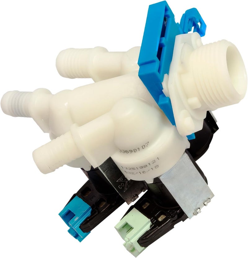 Inlet Valve for Washing Machine with 3 180° Outlets has the Original Code 4055017182 for AEG for Electrolux for Zanussi - MADE IN ITALY - 10 Year Warranty -
