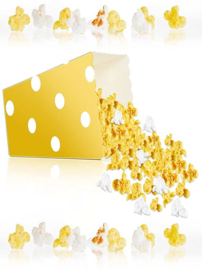 Janinka 80 Pcs Artificial Resin Popcorn Miniature Prop Figurines Lifelike Faux Popcorn with Box Mini Cardboard Container for Party DIY Photo Props, Small Models - Image 1