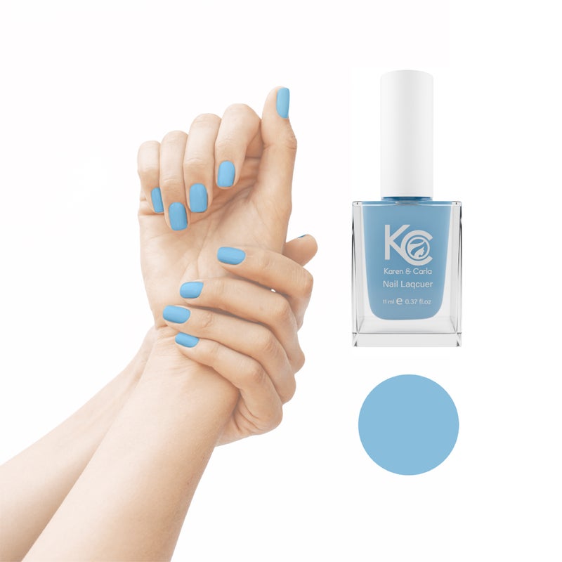 Karen and Carla Nail Lacquer Sky Blue 129 - Image 2