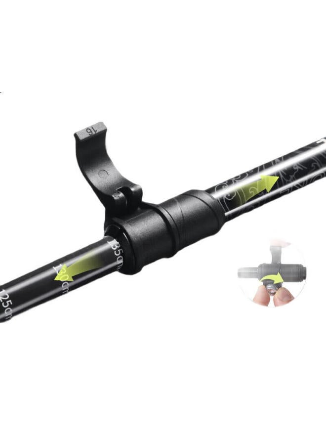 PELLIOT Outdoor Hiking Pole, Carbon Fiber, Telescopic, Lightweight, Trekking Pole, Climbing Cane, Mountaineering Equipment, 16303650, Obsidian Black - Image 3