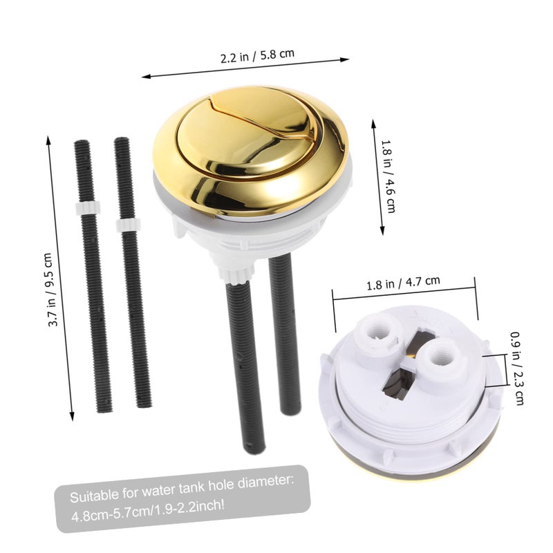 Universal Dual Flush Toilet Button Plastic Water Saving Mechanism Random Color - Image 3