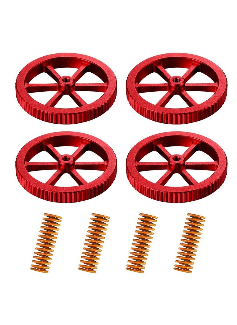 Y&D Hand Twist Drill Aluminum Leveling Nut and Hot Bed Die Springs Printer Accessories Compression Compatible with 3/3 Pro Ender 5/5 Plus/Pro CR 20 3D (8 Pieces)  - Image 1